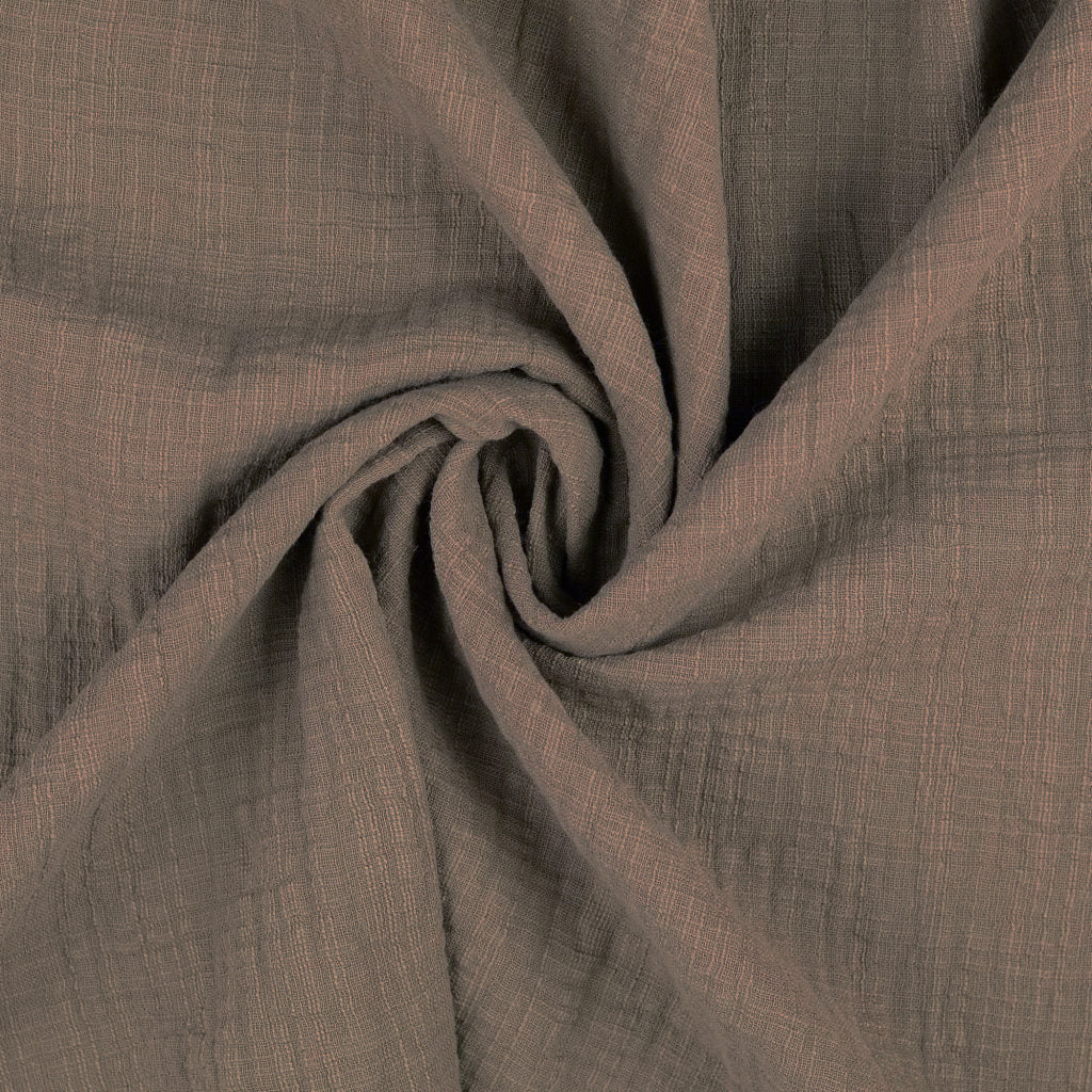 Buy 153-taupe Muslin linen look *From 25 cm