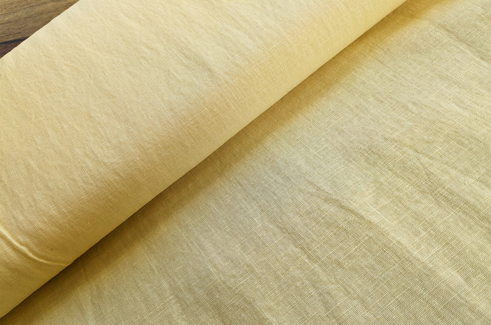 Buy 632-h-yellow Washed summer linen * From 50 cm