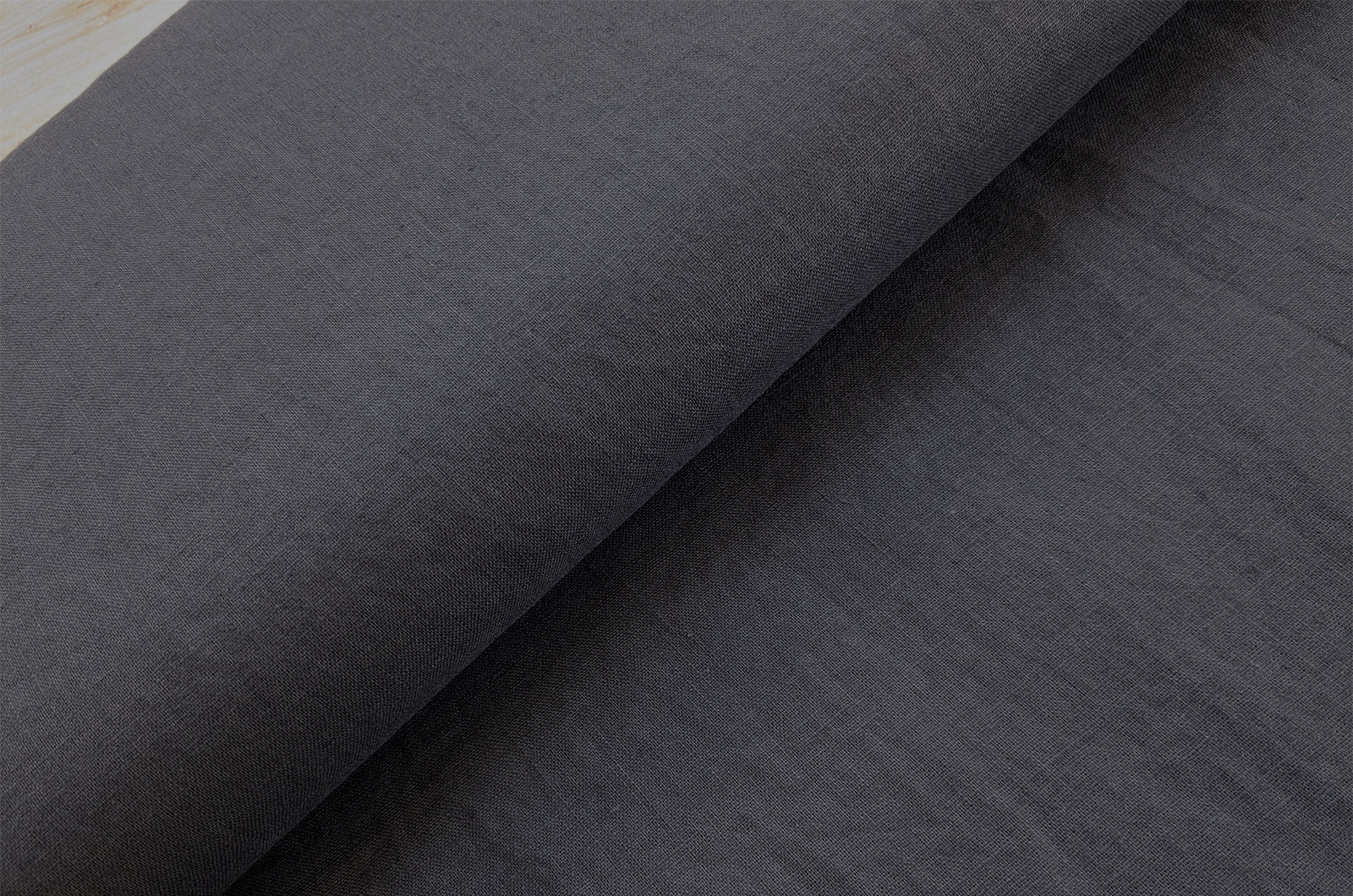 Buy 768-anthracite Washed summer linen * From 50 cm