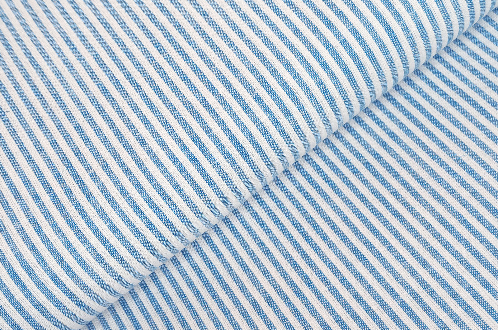 Buy 004-aqua Half linen stripes * From 50 cm