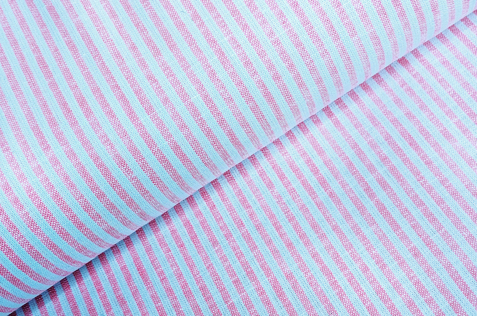 Buy 011-pink Half linen stripes * From 50 cm