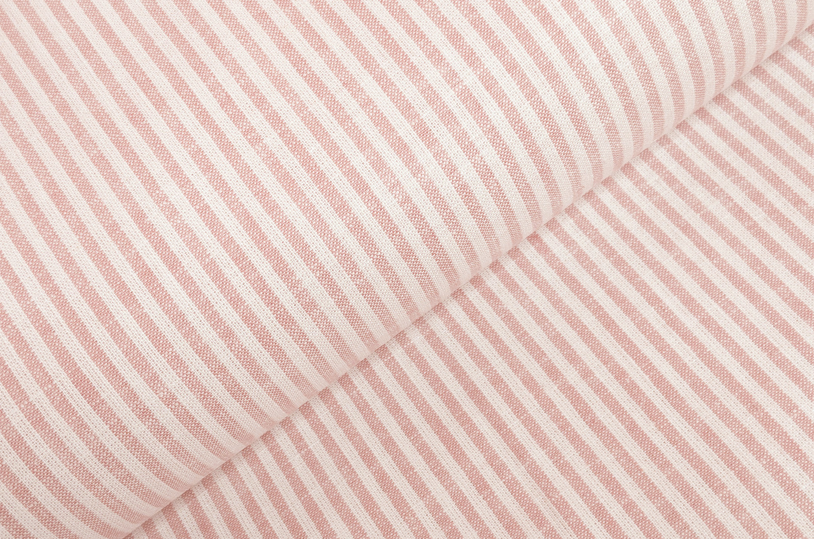 Buy 037-coral Half linen stripes * From 50 cm