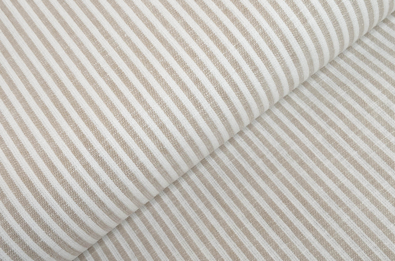 Buy 052-beige Half linen stripes * From 50 cm