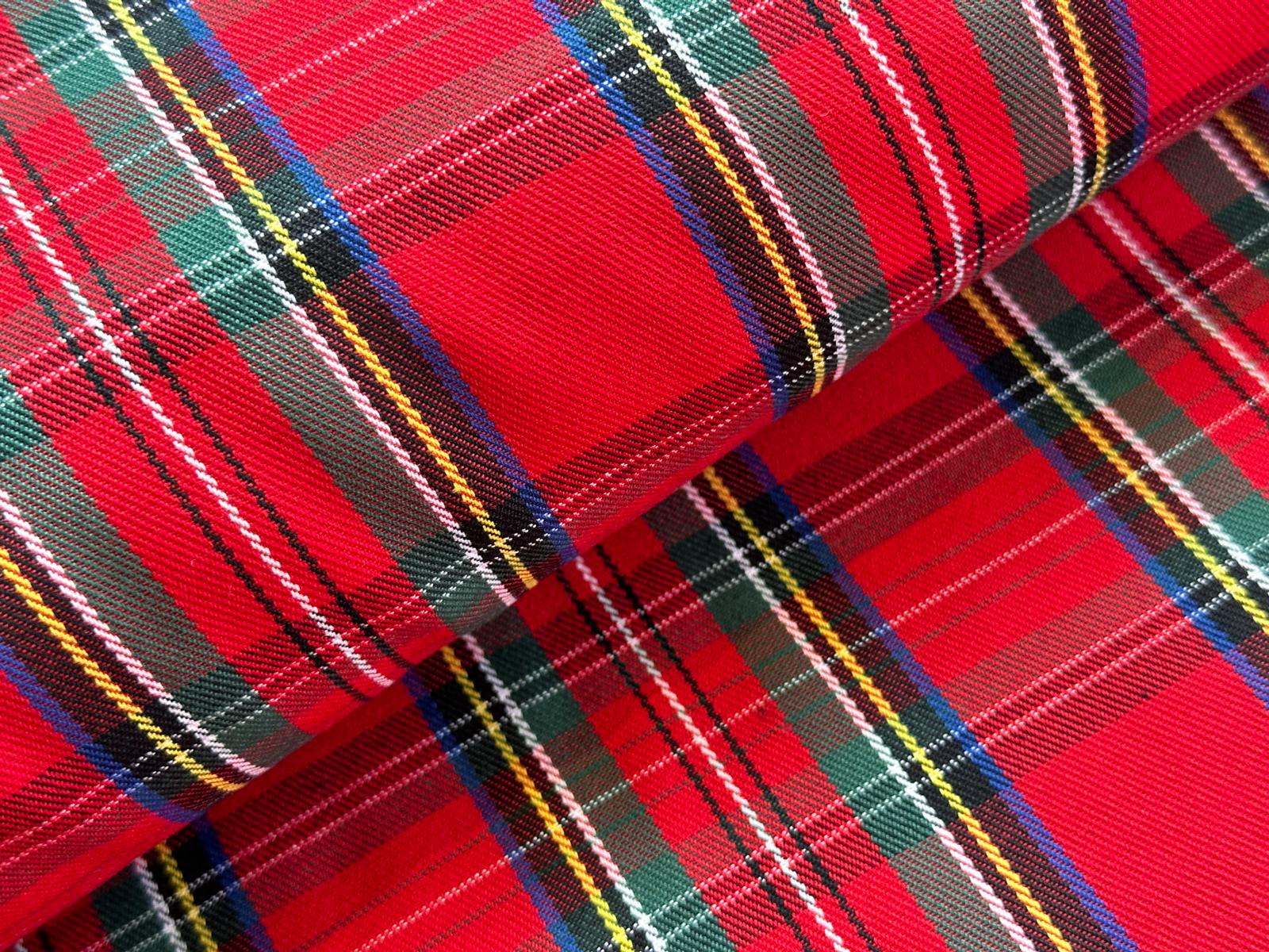 Tissu déco carreaux tartan *À partir de 50 cm - 0