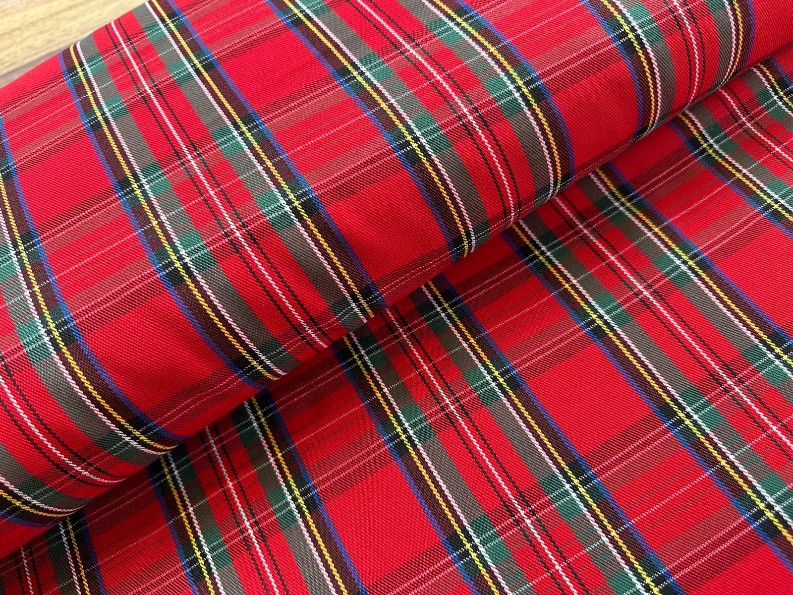 Tissu déco carreaux tartan *À partir de 50 cm