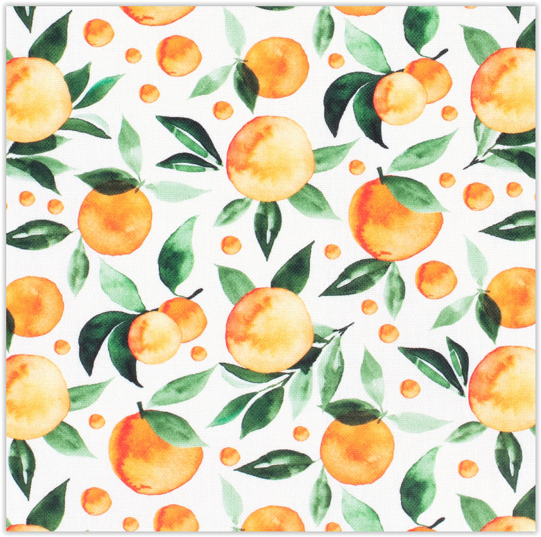 Decorative fabric half-panama fruits *From 50 cm