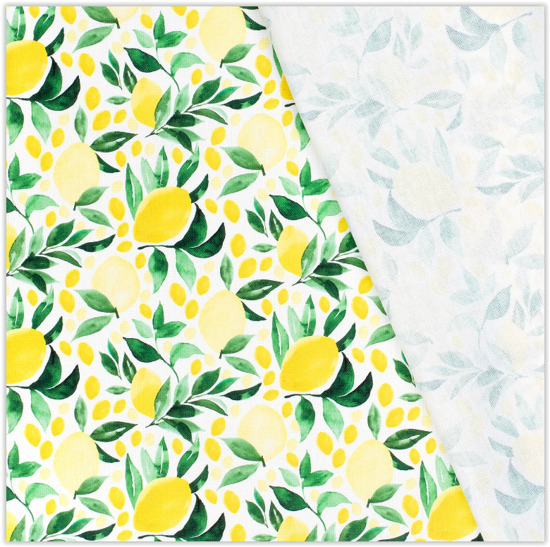 Tissu déco demi fruits de panama *À partir de 50 cm