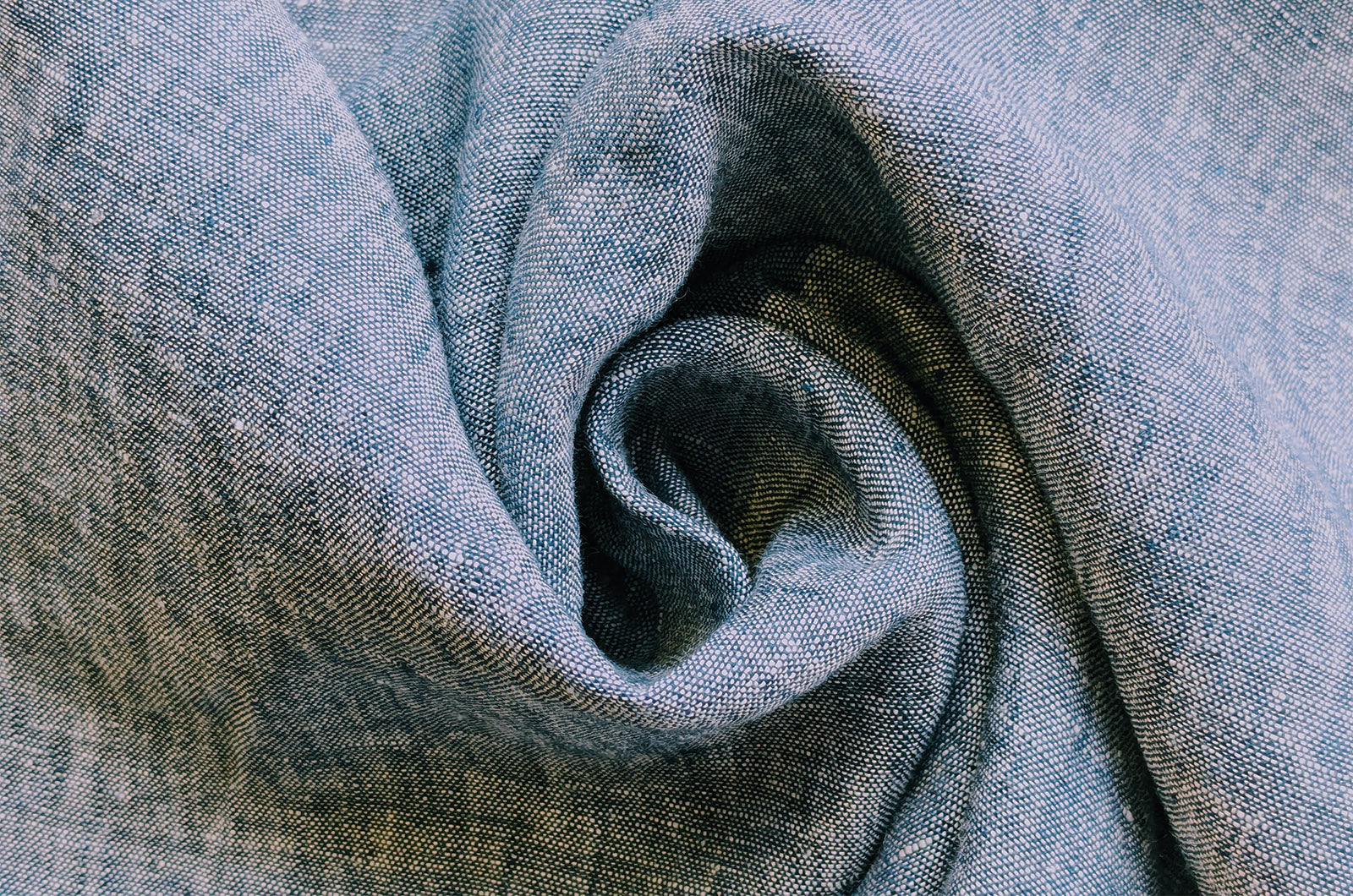 Buy 008-navy Linen mottled * From 50 cm