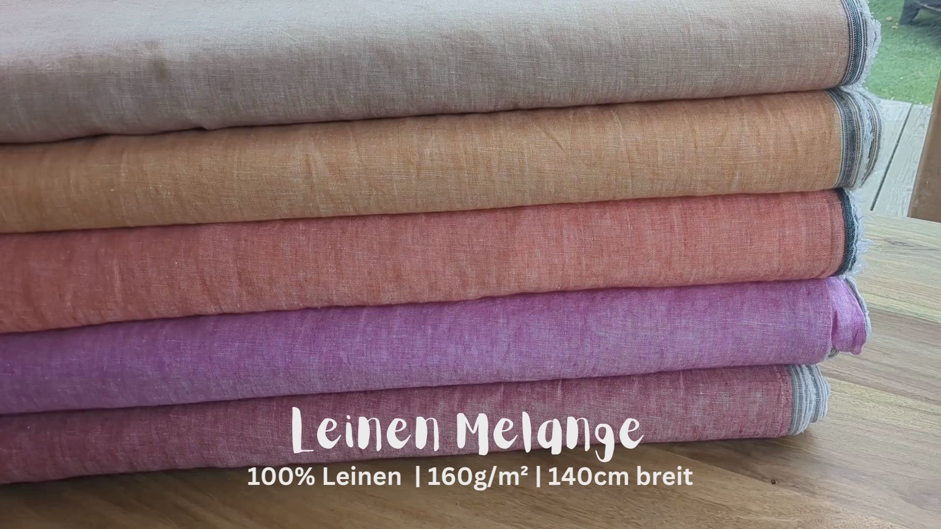 Leinen meliert * Ab 50 cm-5