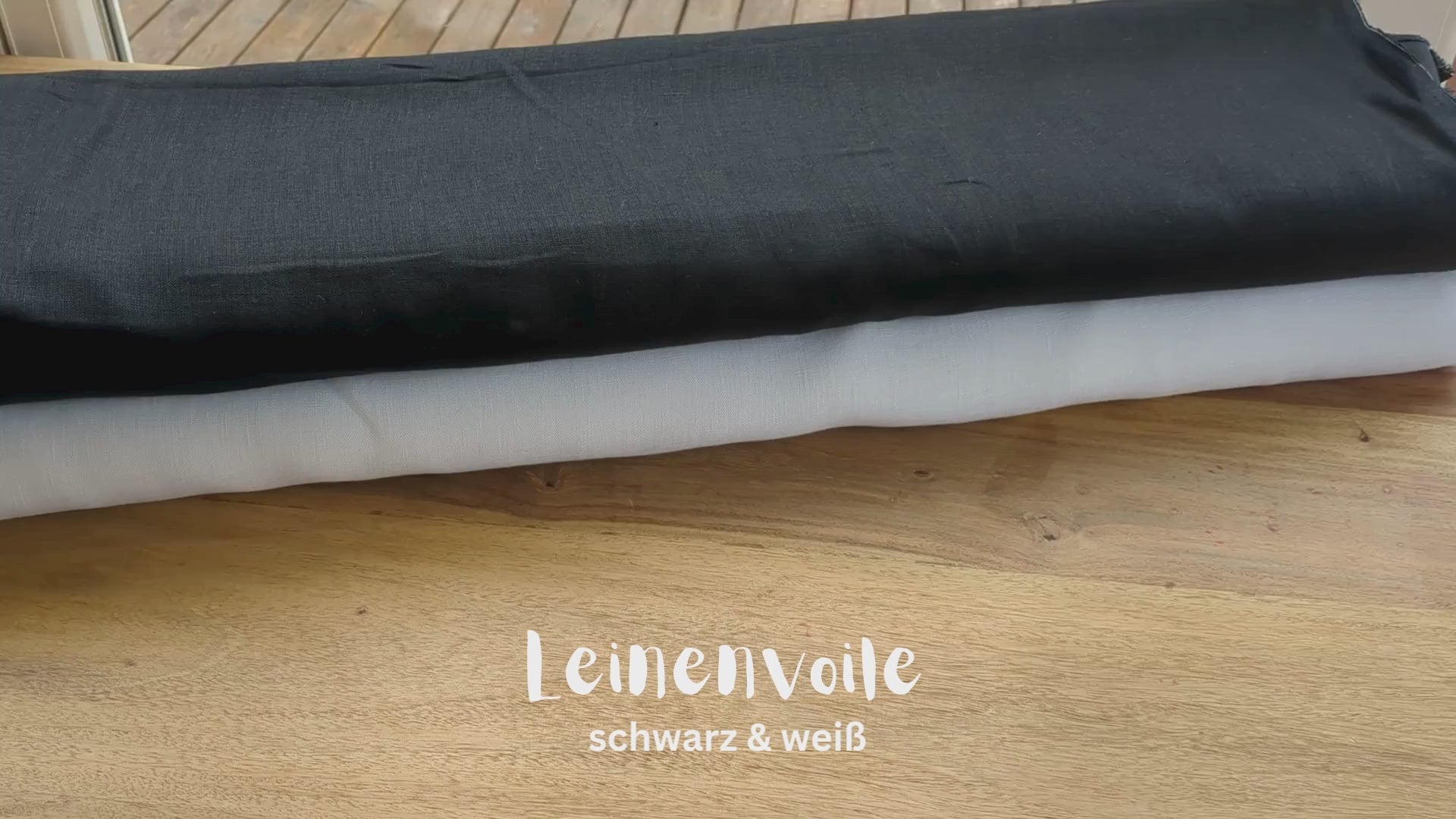 Leinen Voile schwarz * Ab 50cm-4